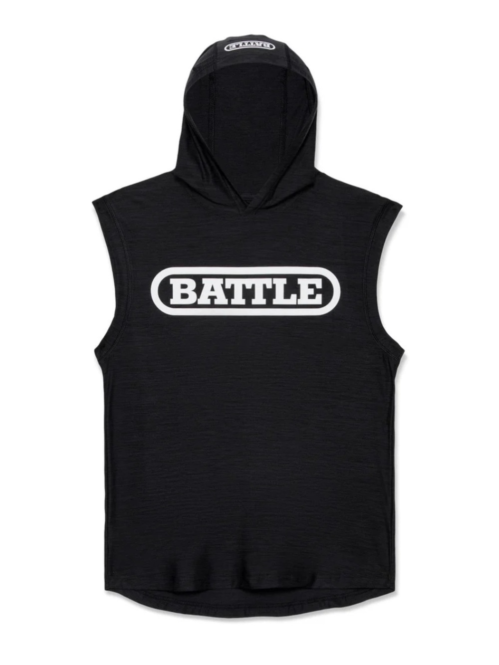 Battle sports Black Sleeveless Action Hoodie